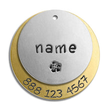 Load image into Gallery viewer, Double Layer Tag (with number)