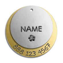 Load image into Gallery viewer, Double Layer Tag (with number)