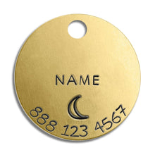 Load image into Gallery viewer, Large Tag - Gold Colour (with number)