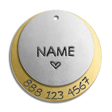 Load image into Gallery viewer, Double Layer Tag (with number)