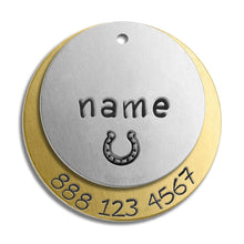 Load image into Gallery viewer, Double Layer Tag (with number)