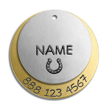 Load image into Gallery viewer, Double Layer Tag (with number)