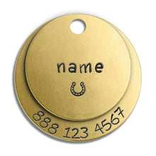 Load image into Gallery viewer, Double Layer Tag (with number)