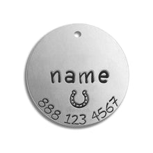 Load image into Gallery viewer, Small Tag - Silver Colour (with number)