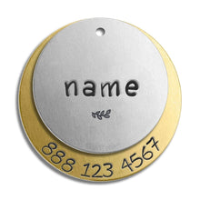 Load image into Gallery viewer, Double Layer Tag (with number)