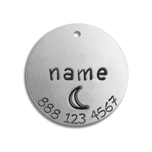 Load image into Gallery viewer, Small Tag - Silver Colour (with number)