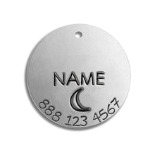 Load image into Gallery viewer, Small Tag - Silver Colour (with number)