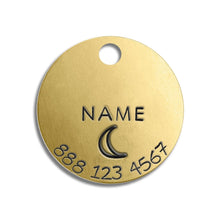 Load image into Gallery viewer, Small Tag - Gold Colour (with number)