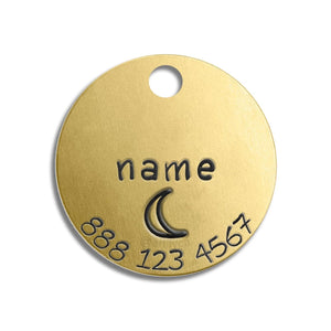 Small Tag - Gold Colour (with number)
