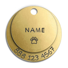 Load image into Gallery viewer, Double Layer Tag (with number)