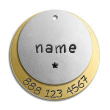 Load image into Gallery viewer, Double Layer Tag (with number)