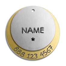 Load image into Gallery viewer, Double Layer Tag (with number)