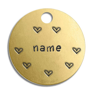 Themed Large Tag - Gold Colour