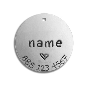 Small Tag - Silver Colour (with number)