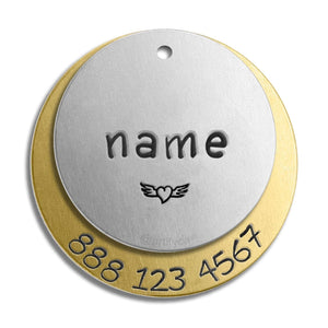 Double Layer Tag (with number)